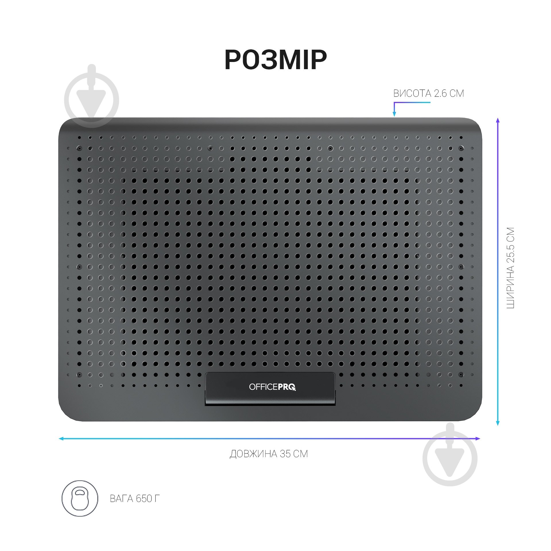 Подставка для ноутбука GamePro (CP500B) Black - фото 15