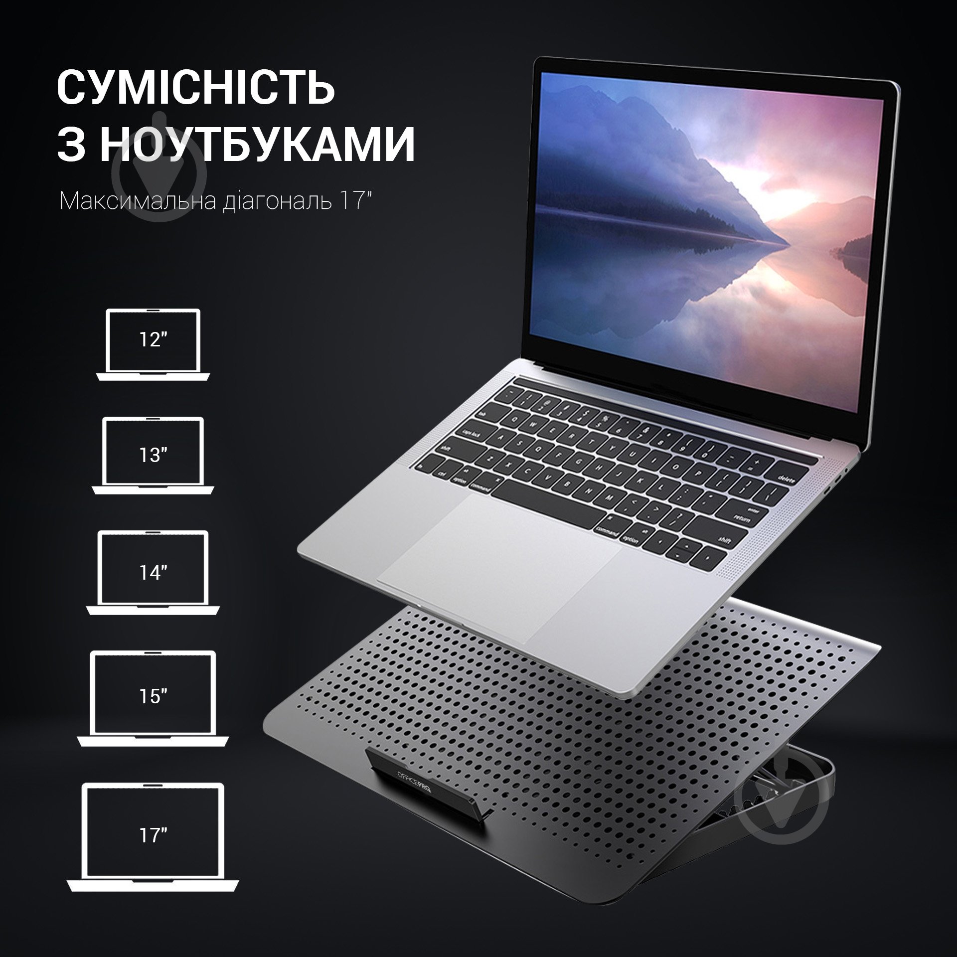 Подставка для ноутбука GamePro (CP500B) Black - фото 7