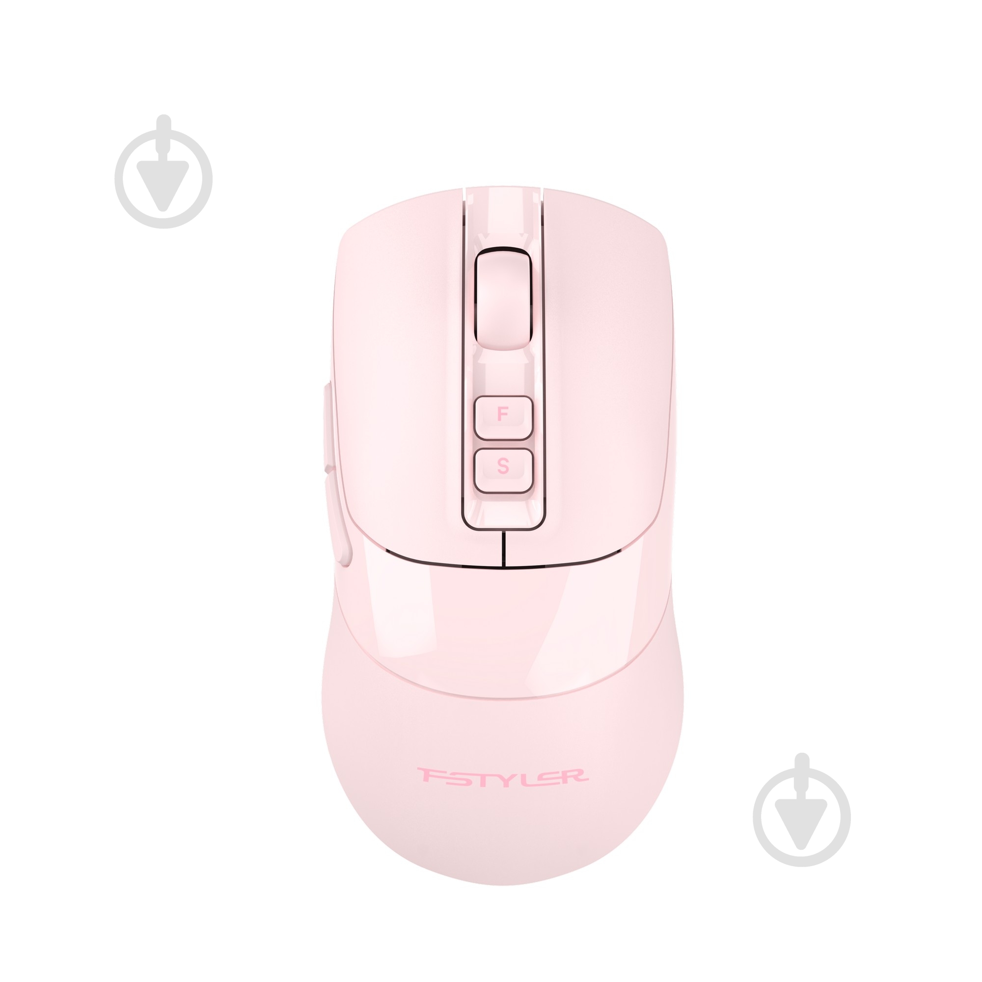 Миша A4Tech бездротова, USB, 3200 dpi, Double Click pink (FG50 Plus (Pink)) - фото 1