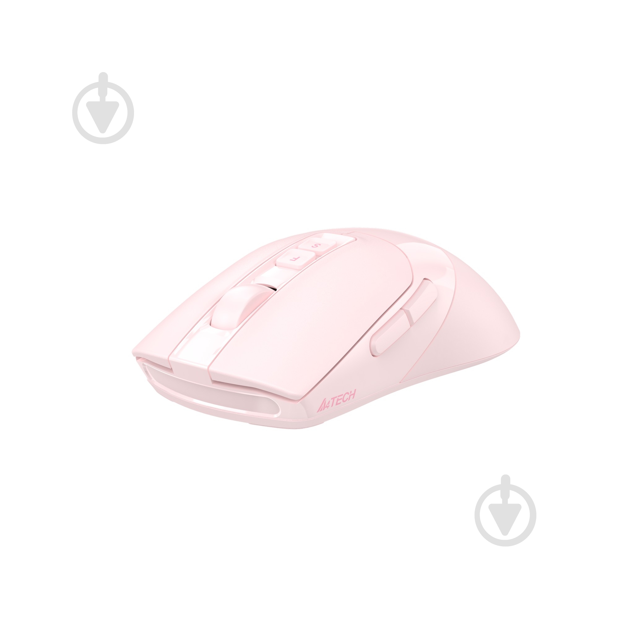 Миша A4Tech бездротова, USB, 3200 dpi, Double Click pink (FG50 Plus (Pink)) - фото 3