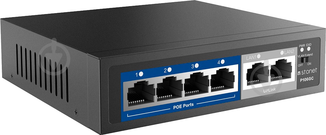 Коммутатор Netis P106C 4xFE PoE 2xFE - фото 2 Коммутатор Netis P106C 4xFE PoE 2xFE - фото 2