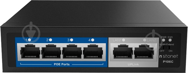 Коммутатор Netis P106C 4xFE PoE 2xFE - фото 1 Коммутатор Netis P106C 4xFE PoE 2xFE - фото 1