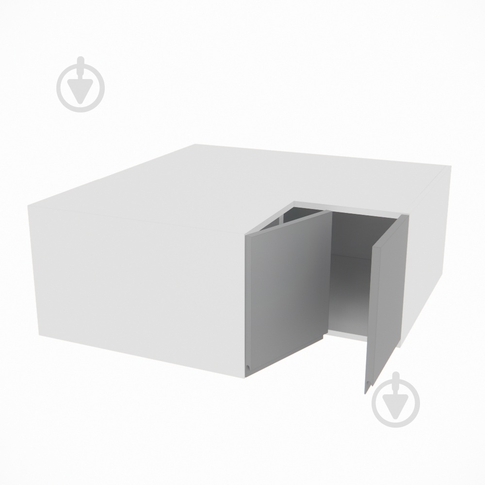 Шафа Влада (А 90х90 прямий (570)права) сірий оксамит/білий Світ Меблів - фото 2 Шафа Влада (А 90х90 прямий (570)права) сірий оксамит/білий Світ Меблів - фото 2