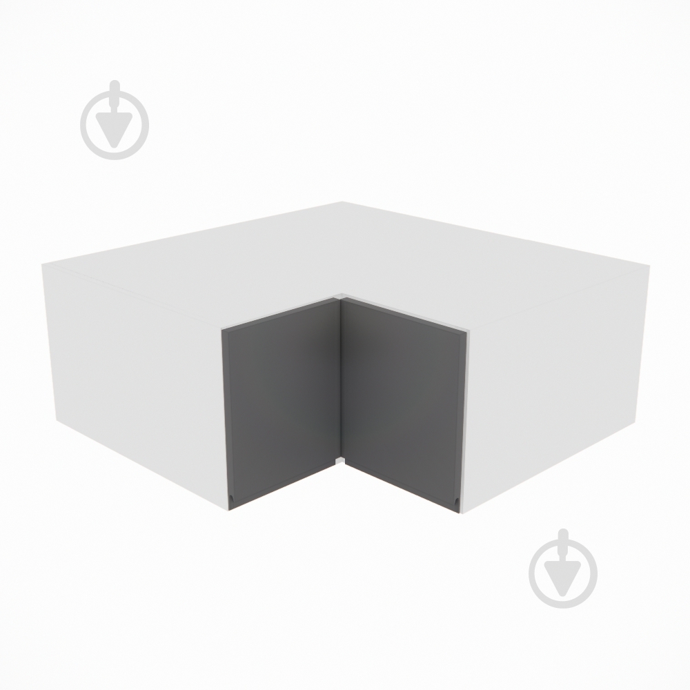 Шафа Влада (А 90х90 прямий (570)ліва) графіт/білий Світ Меблів - фото 1 Шафа Влада (А 90х90 прямий (570)ліва) графіт/білий Світ Меблів - фото 1