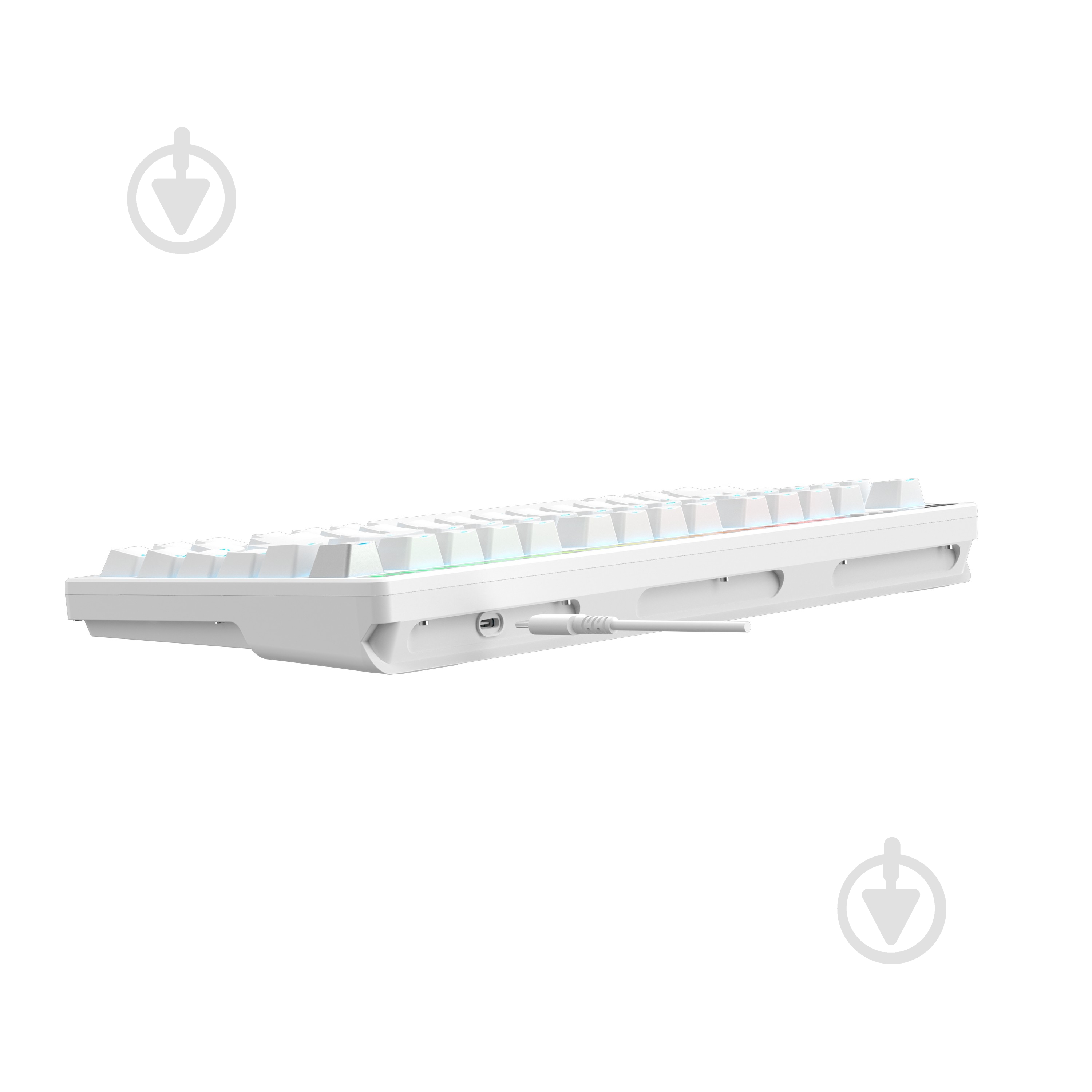 Клавиатура игровая BLOODY (AT75 (White)) Alpha Optical Switch white - фото 6