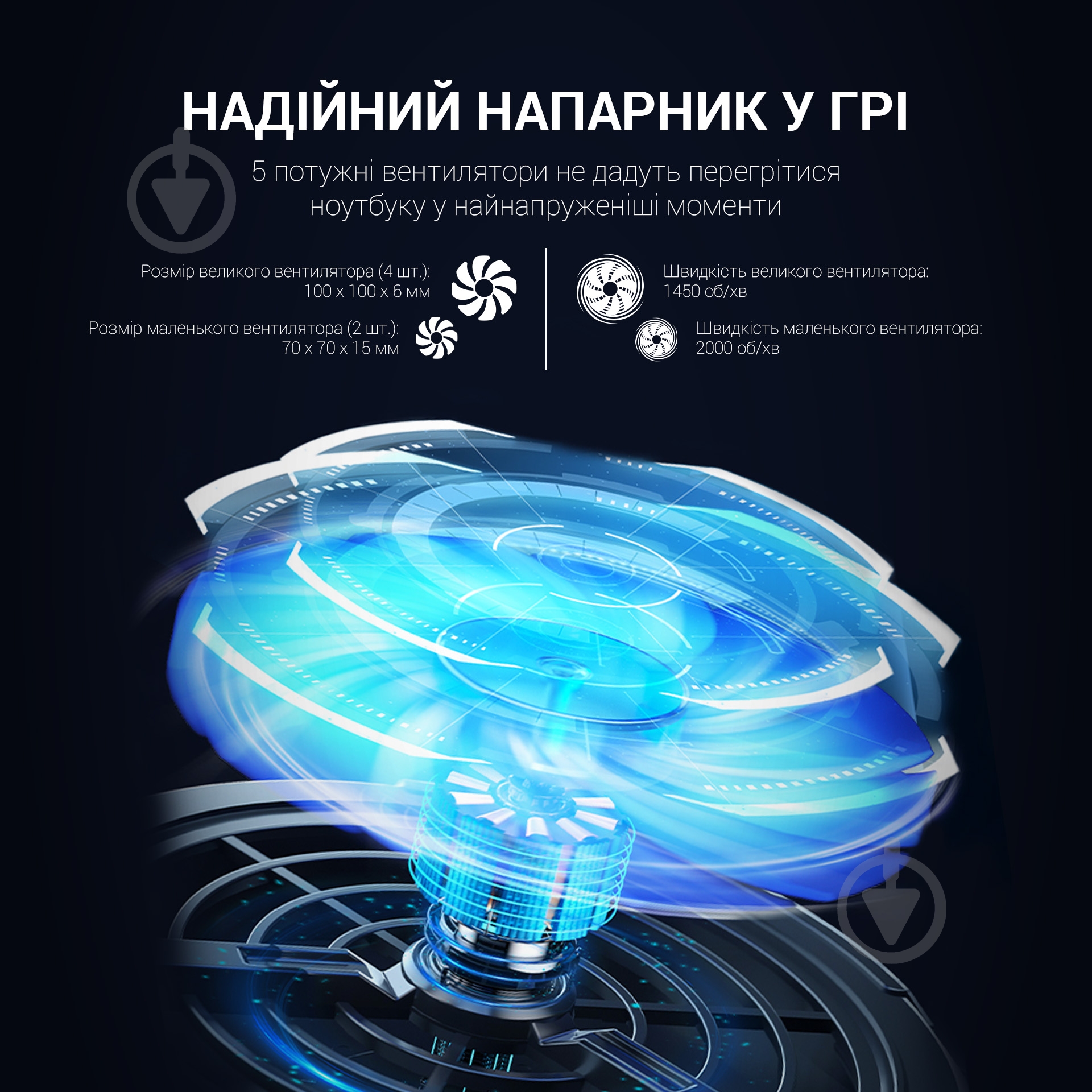 Подставка для ноутбука GamePro (CP770) - фото 10 Подставка для ноутбука GamePro (CP770) - фото 10