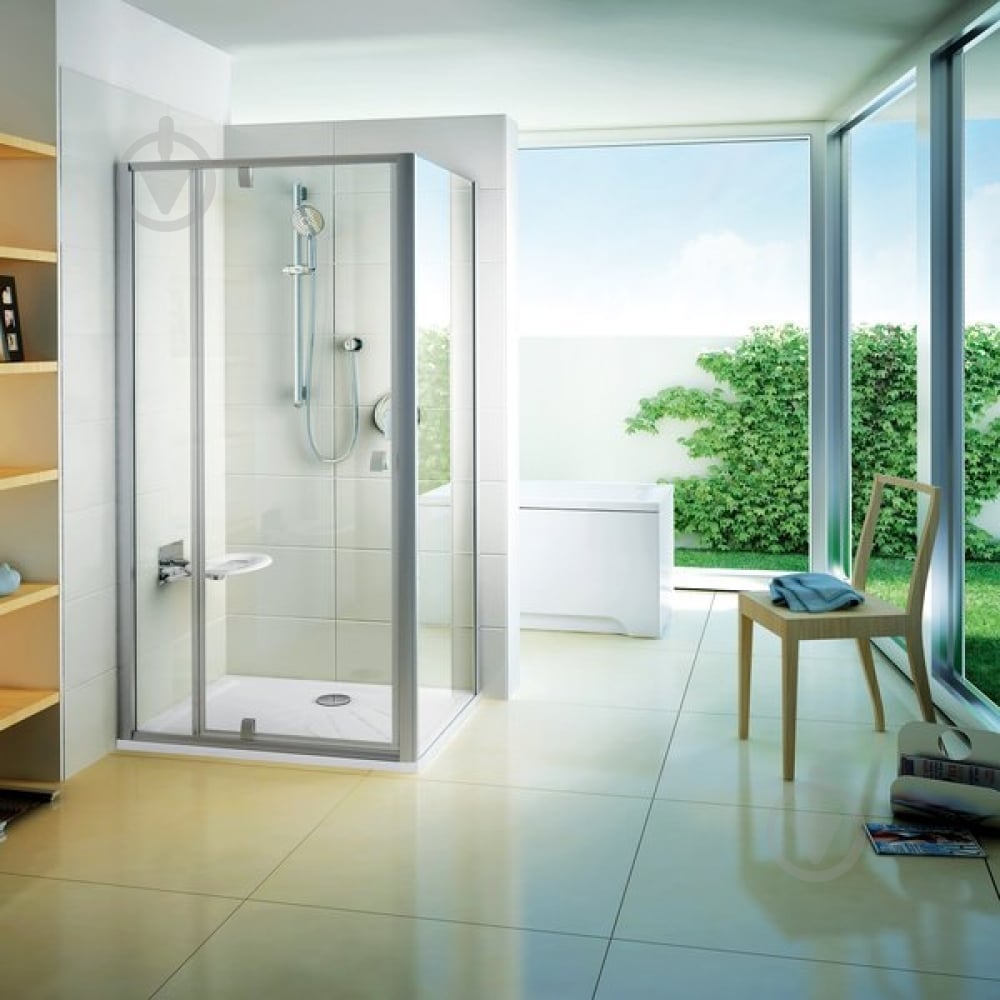 Душевые двери PDOP2-110 Сатин+Transparent - фото 3