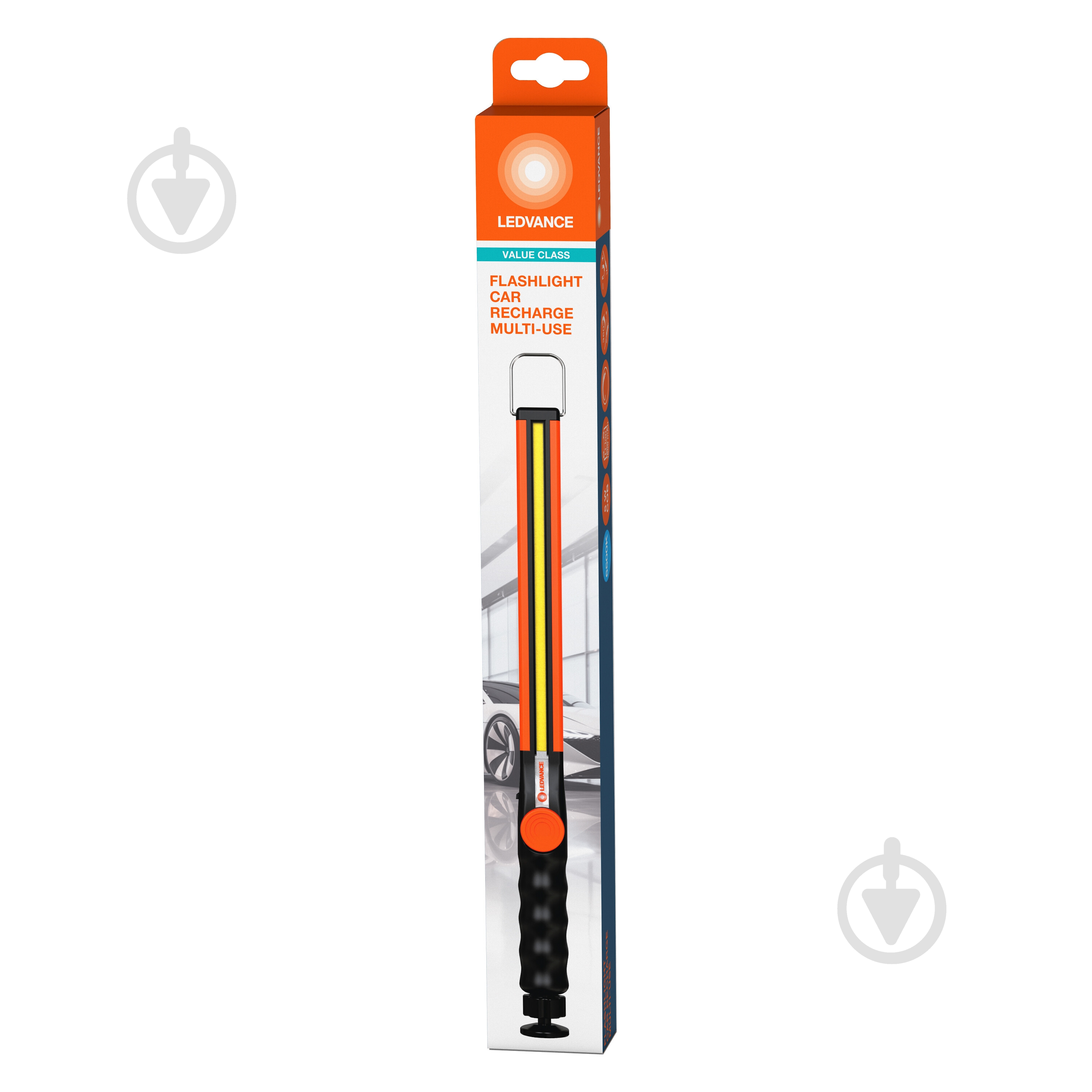 Фонарик аккумуляторный Ledvance FLASHL CAR USB RECH MULTI 6500К 400 Lm оранжевый - фото 1