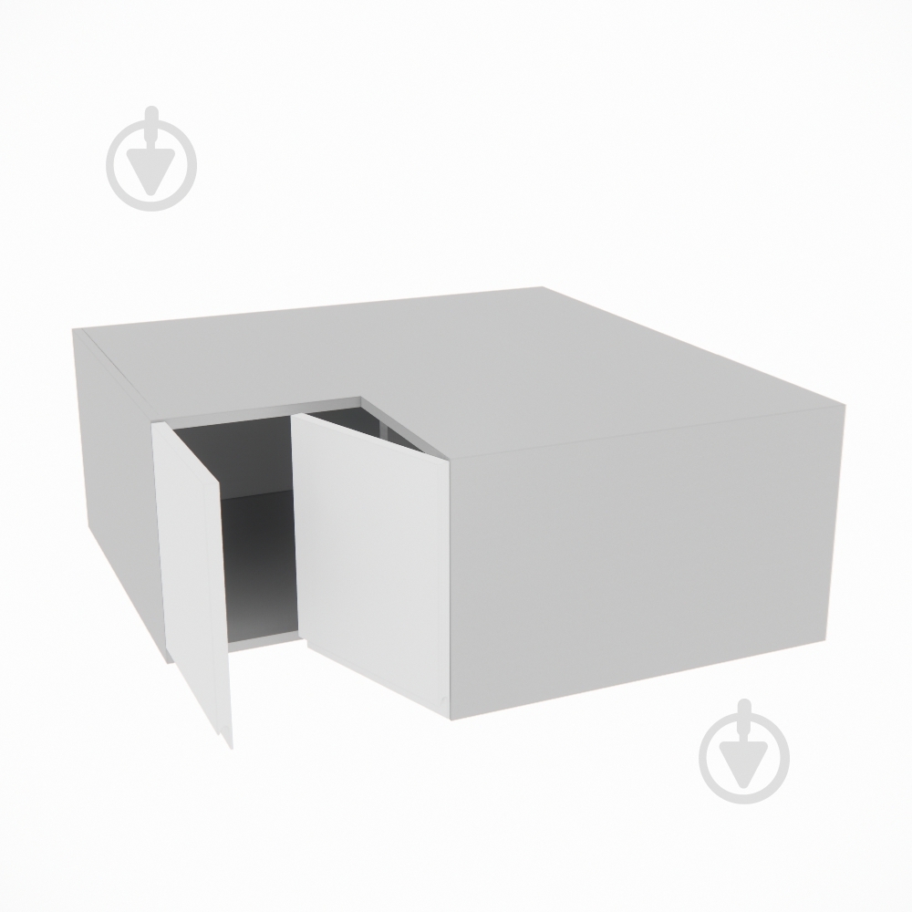 Шафа Влада (А 90х90 прямий (570)ліва) білий шовк/попелястий Світ Меблів - фото 2 Шафа Влада (А 90х90 прямий (570)ліва) білий шовк/попелястий Світ Меблів - фото 2