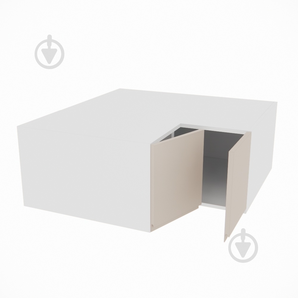 Шафа Влада (А 90х90 прямий (570)права) пломбір/білий Світ Меблів - фото 2