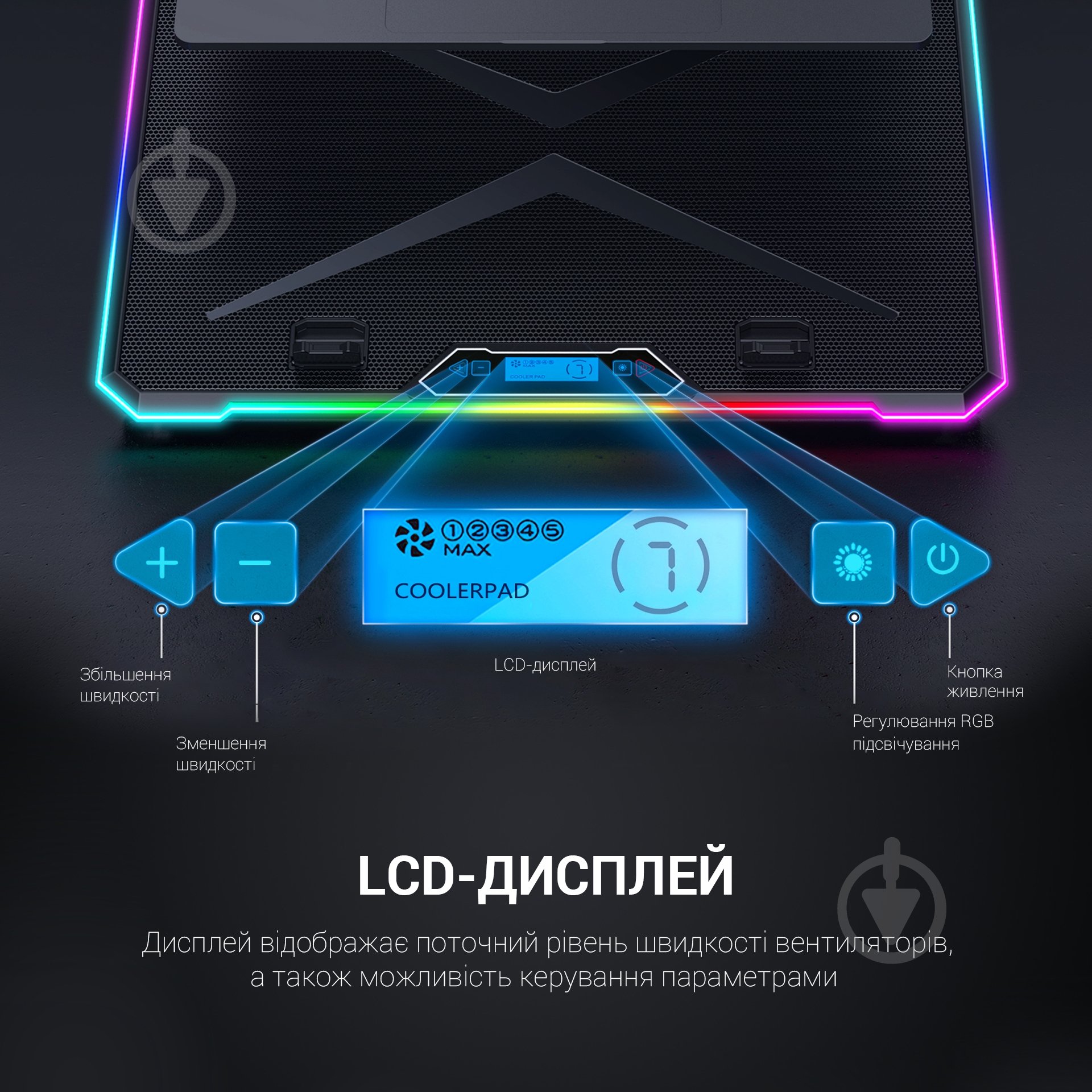 Подставка для ноутбука GamePro (CP940) - фото 6 Подставка для ноутбука GamePro (CP940) - фото 6