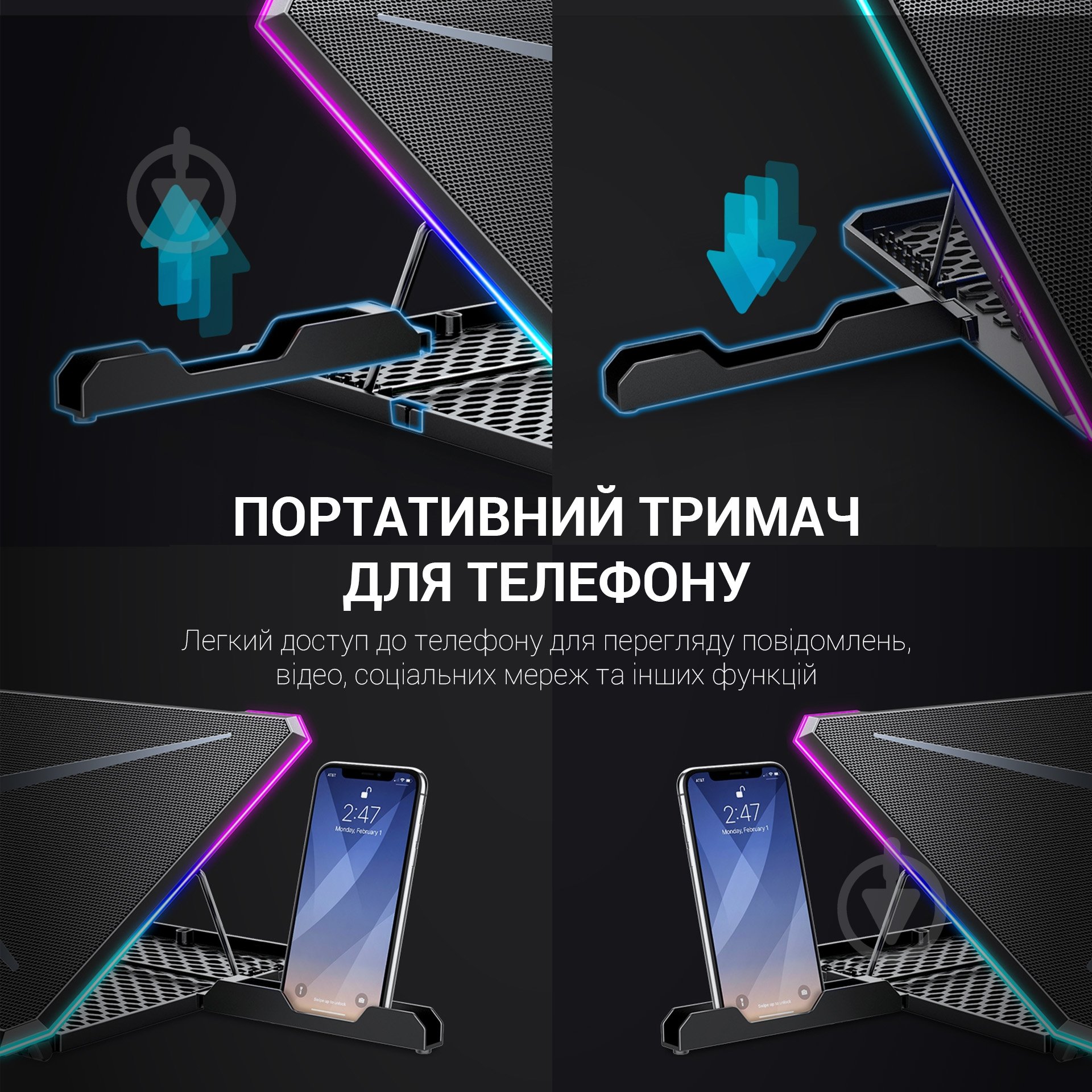 Подставка для ноутбука GamePro (CP940) - фото 9 Подставка для ноутбука GamePro (CP940) - фото 9