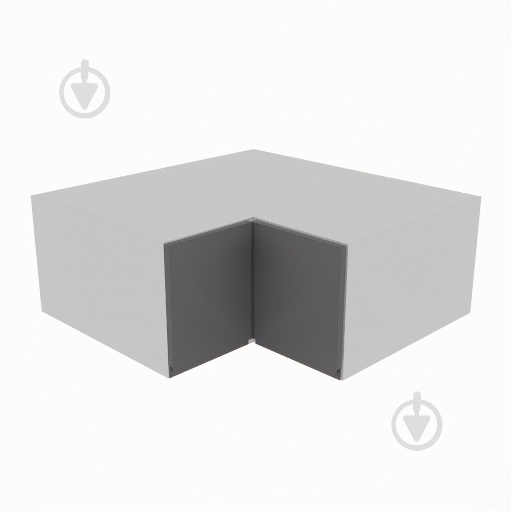 Шкаф Влада (А 90х90 прямой (570)правая) графит/пепельный Світ Меблів - фото 1 Шкаф Влада (А 90х90 прямой (570)правая) графит/пепельный Світ Меблів - фото 1