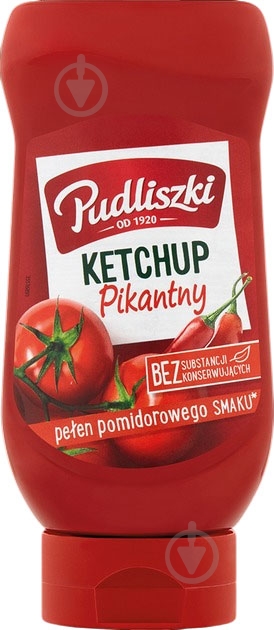 Кетчуп Pudliszki Острый 480 г - фото 1