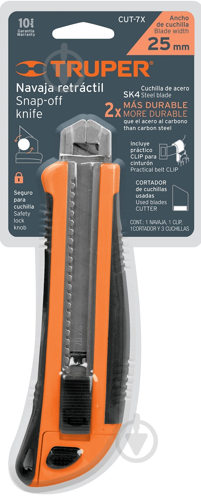 Нож сегментный Truper 25 мм CUT-7Х - фото 2