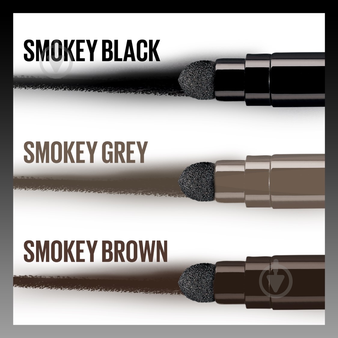 Олівець для очей Maybelline New York Tattoo Smokey Liner 010 Smokey Black 1 г - фото 4