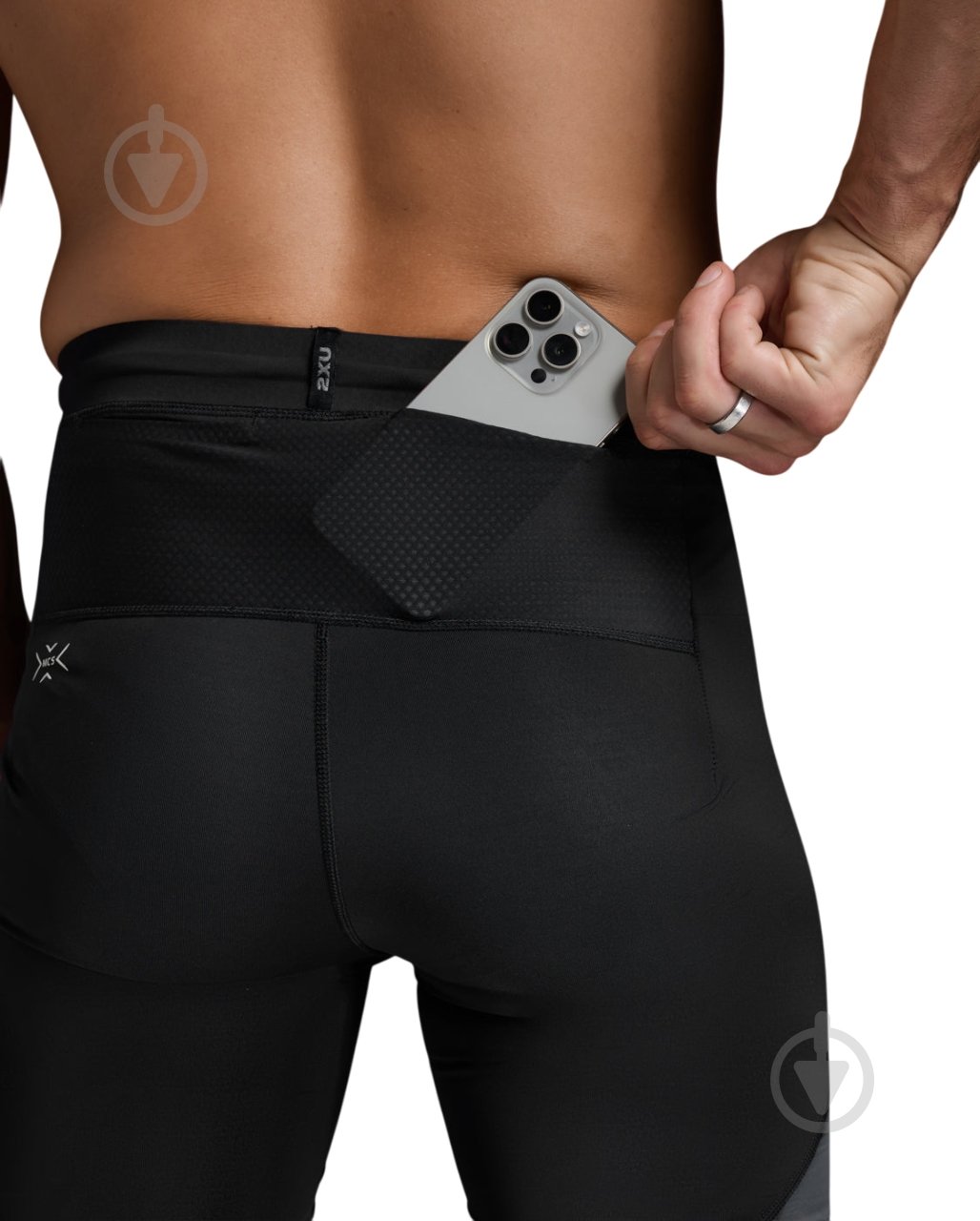 Велосипедки 2XU Light Speed React Compression Shorts MA7050b_BLK/WRF р. 2XL чорний - фото 2