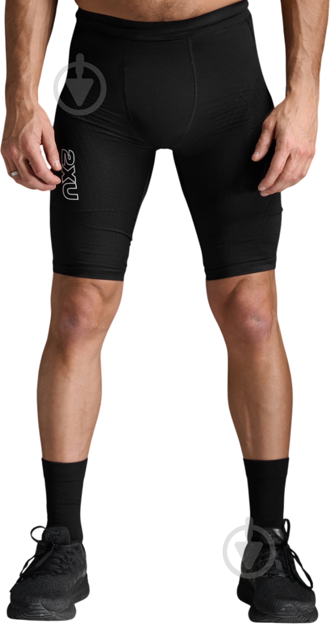 Велосипедки 2XU Light Speed React Compression Shorts MA7050b_BLK/WRF р. 2XL чорний - фото 1