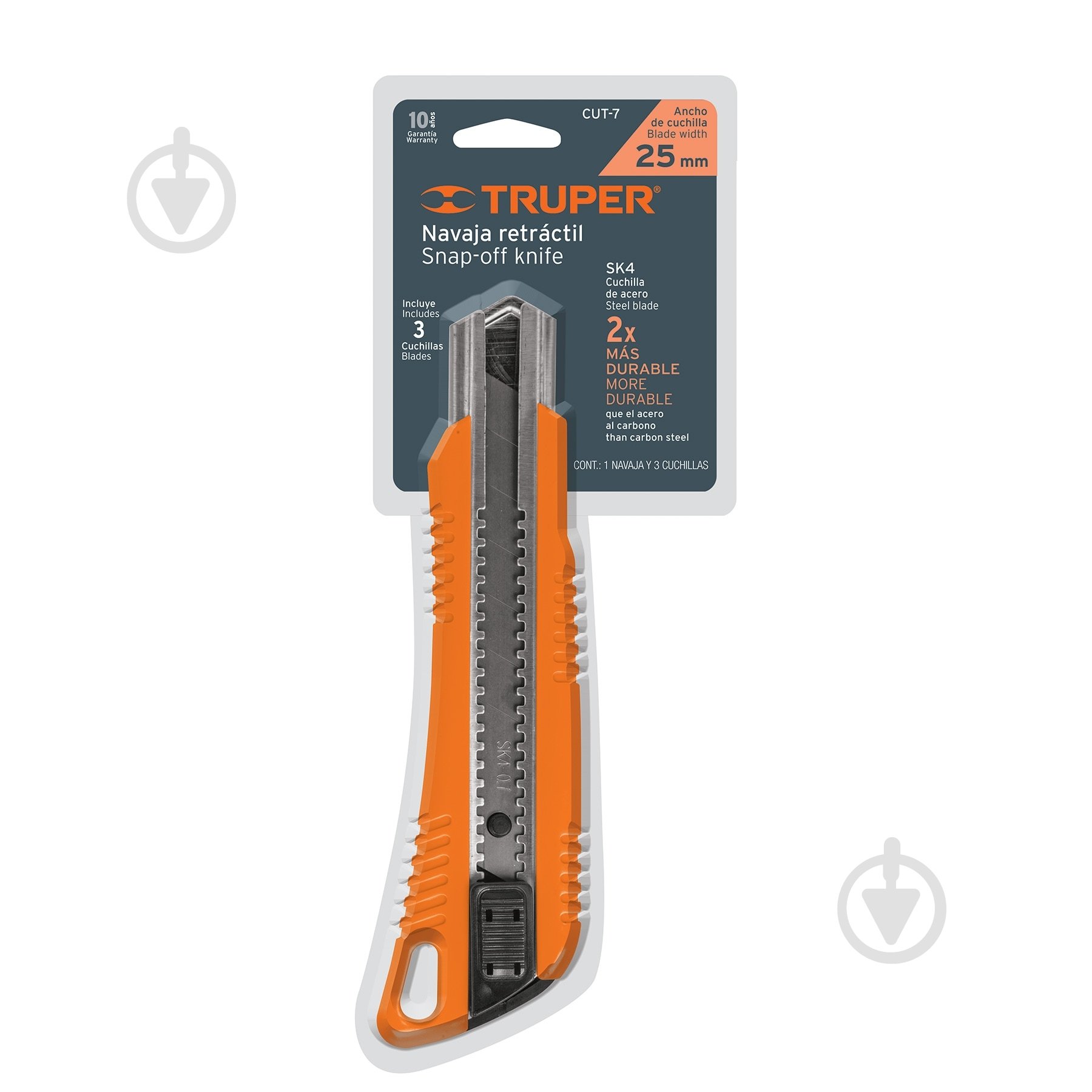 Нож сегментный Truper 25 мм CUT-7 - фото 2 Нож сегментный Truper 25 мм CUT-7 - фото 2