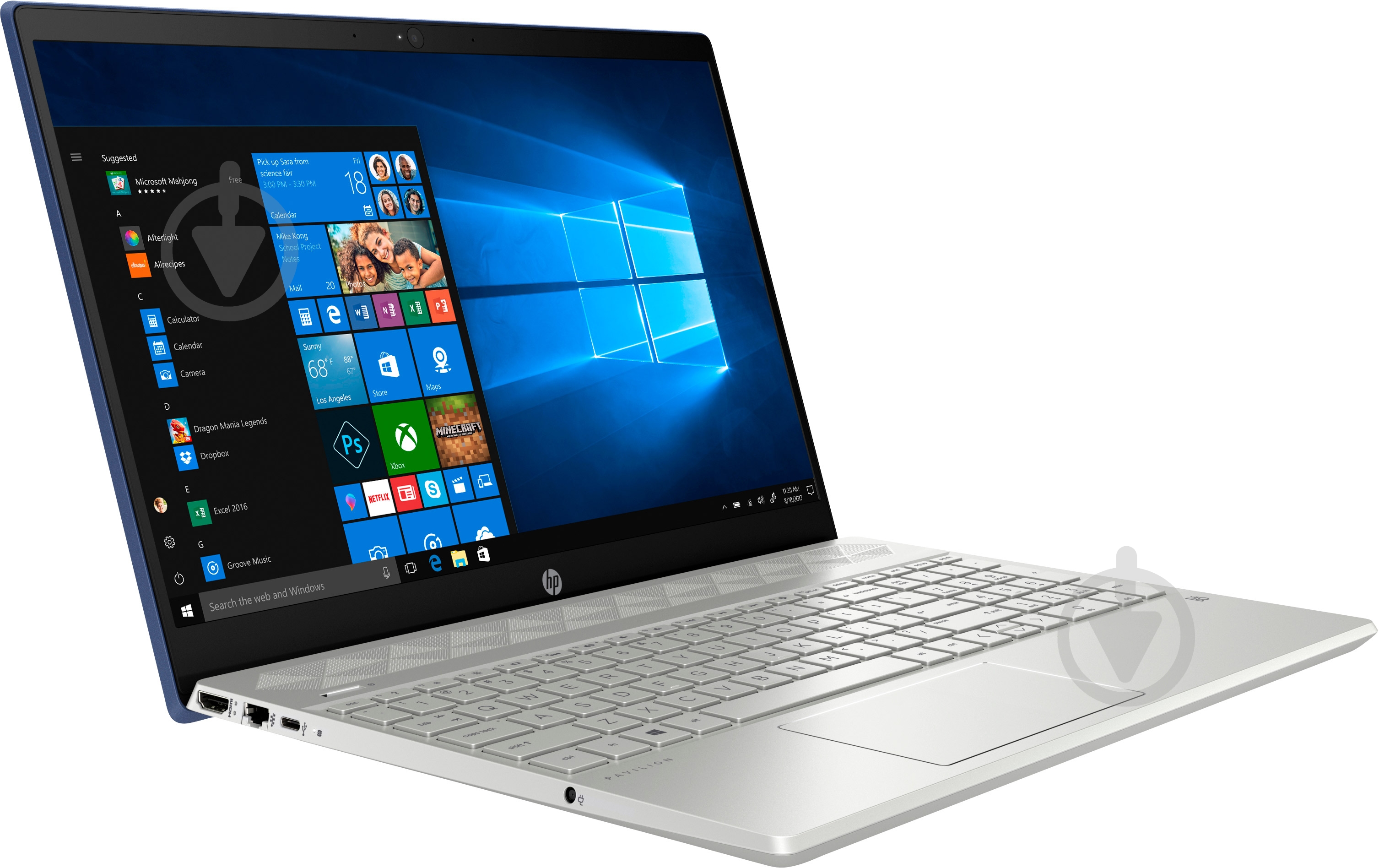 Ноутбук HP Pavilion 15-cs0004ur 15.6" (4GP05EA) blue - фото 2