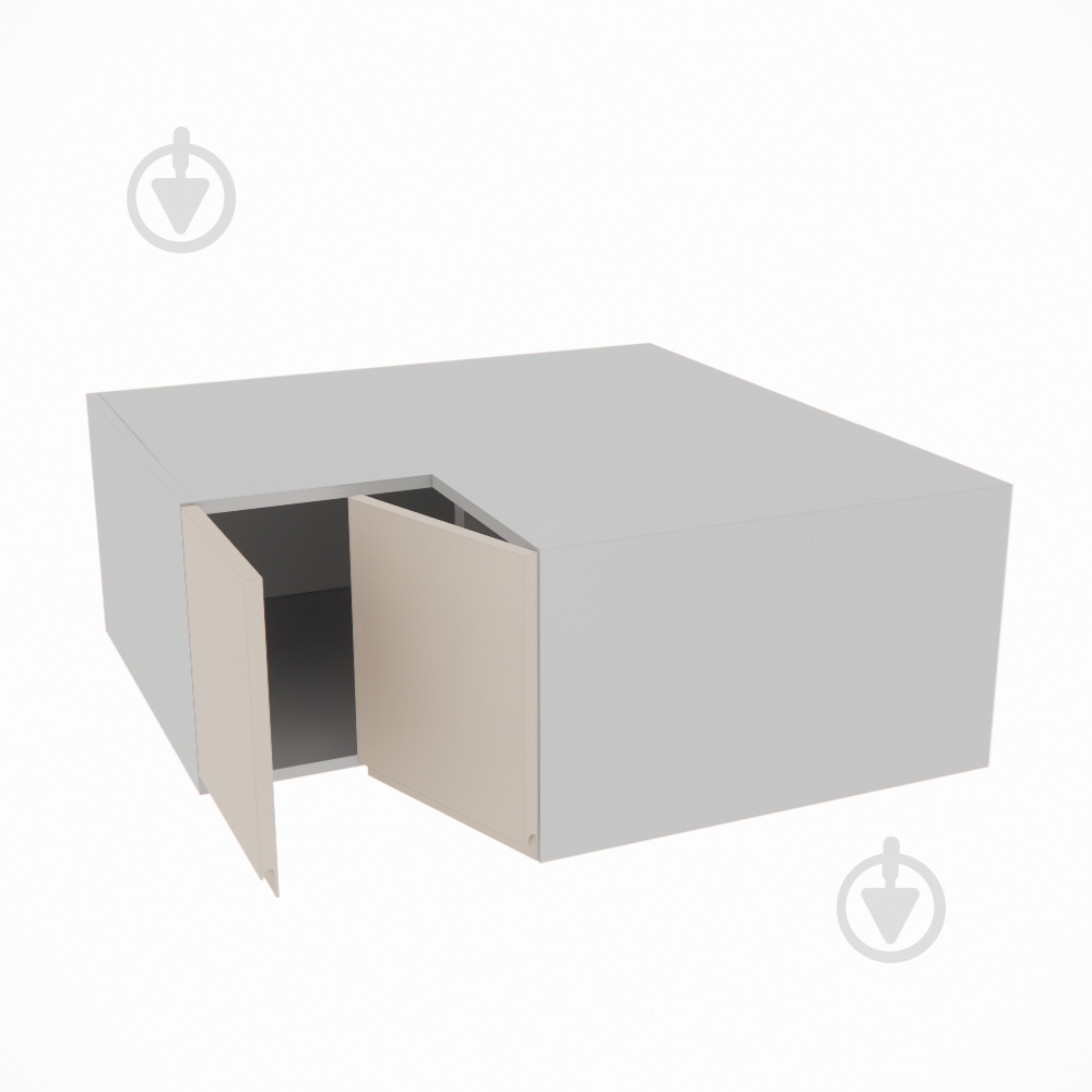 Шафа Влада (А 90х90 прямий (570)ліва) пломбір/попелястий Світ Меблів - фото 2 Шафа Влада (А 90х90 прямий (570)ліва) пломбір/попелястий Світ Меблів - фото 2