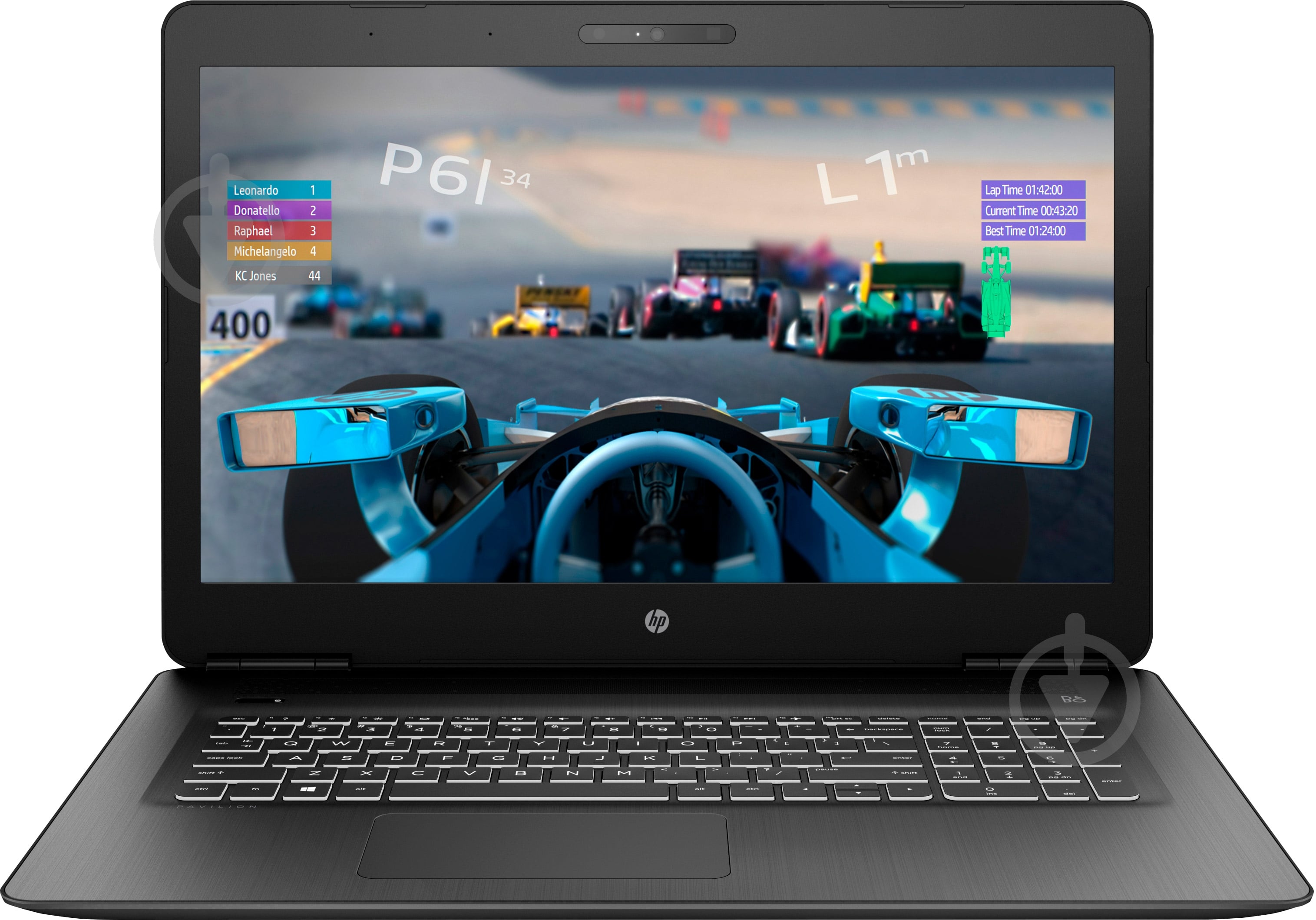 Ноутбук HP Pavilion 17-ab410ur 17.3" (4GQ66EA) black - фото 1