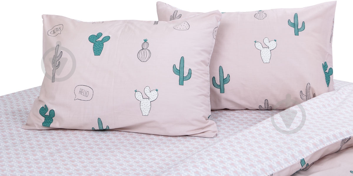 Комплект постельного белья Pink Cactus 1,5 бежевый - фото 3 Комплект постельного белья Pink Cactus 1,5 бежевый - фото 3