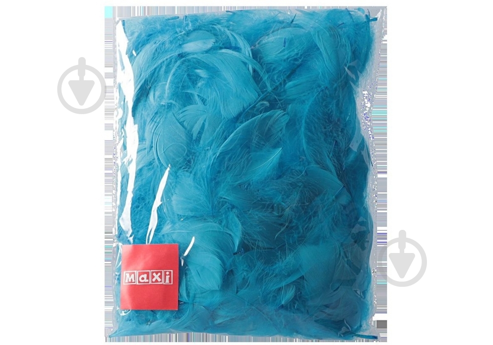 Наполнитель декоративный Maxi "Перья" 10г, голубой - фото 1