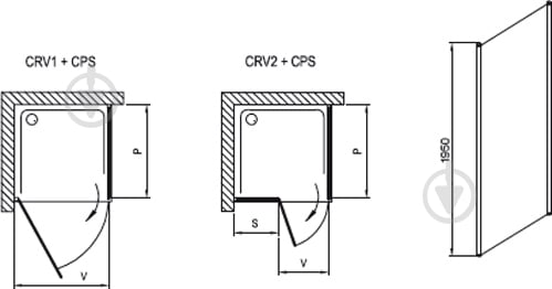 Стенка душевая Ravak Chrome CPS-100 (Transp) 9QVA0C00Z1 - фото 3 Стенка душевая Ravak Chrome CPS-100 (Transp) 9QVA0C00Z1 - фото 3