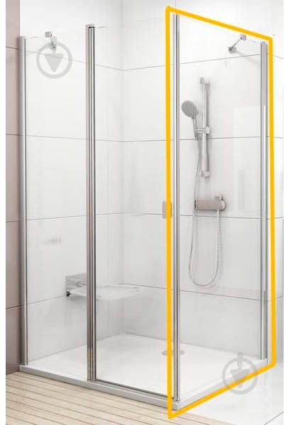 Нерухома стінка для душу Ravak CPS-100 white+Transparent - фото 1
