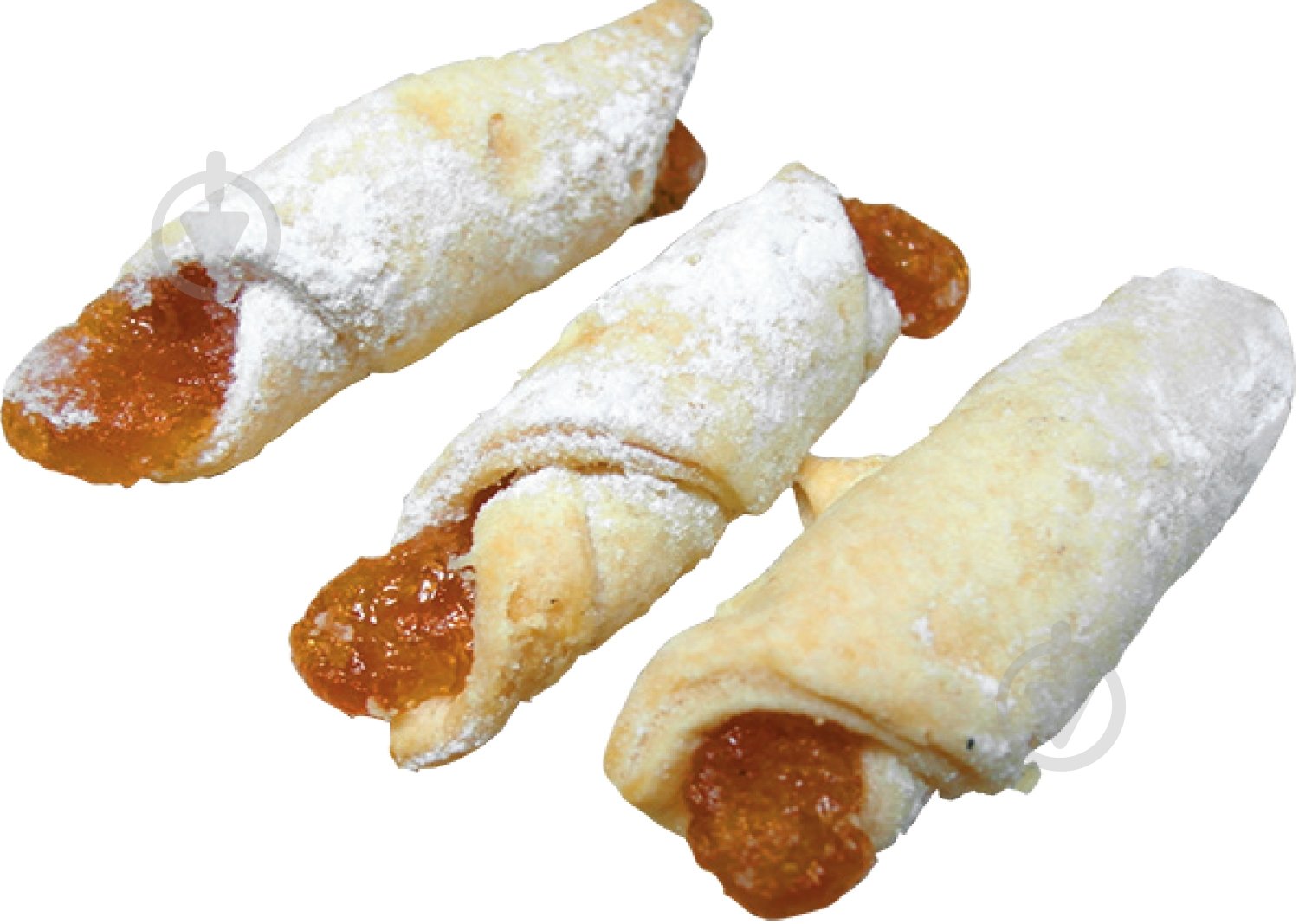 Печенье Рогалики с абрикосовым джемом 400 г - фото 1 Печенье Рогалики с абрикосовым джемом 400 г - фото 1