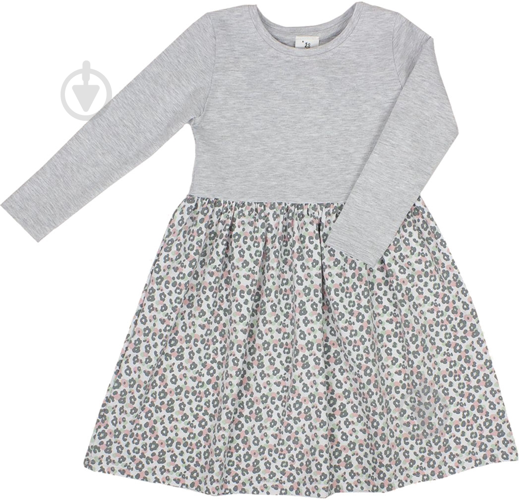 Платье Luna Kids р.104 серый с рисунком - фото 1