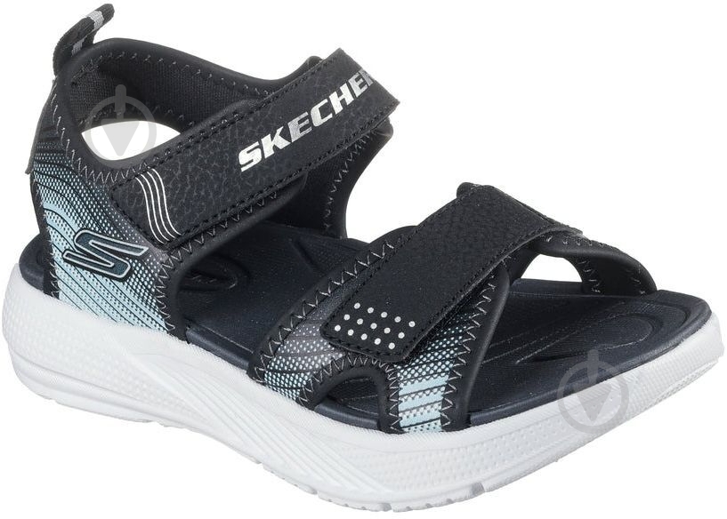 Сандалии Skechers MICROSPEC-SPLASH 407034L BKSL р.32 черный - фото 3
