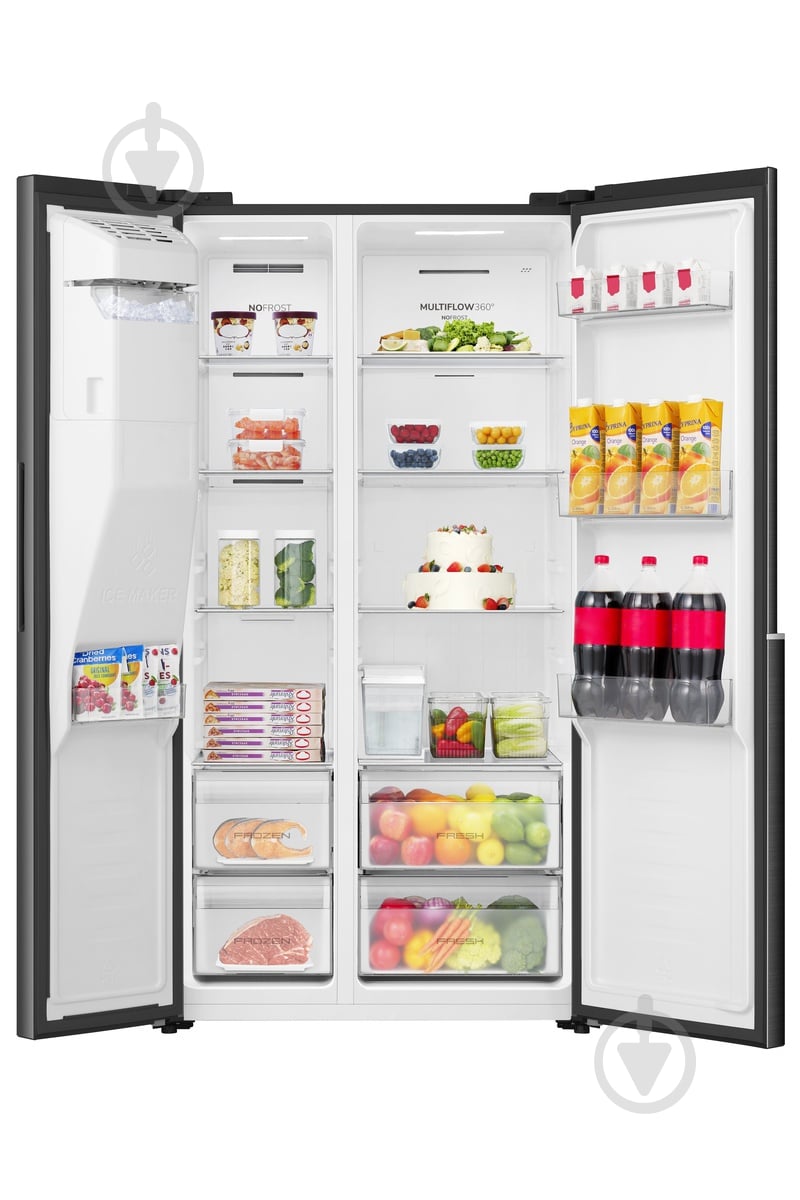 Холодильник Gorenje Side by Side NRS917E61BX - фото 8