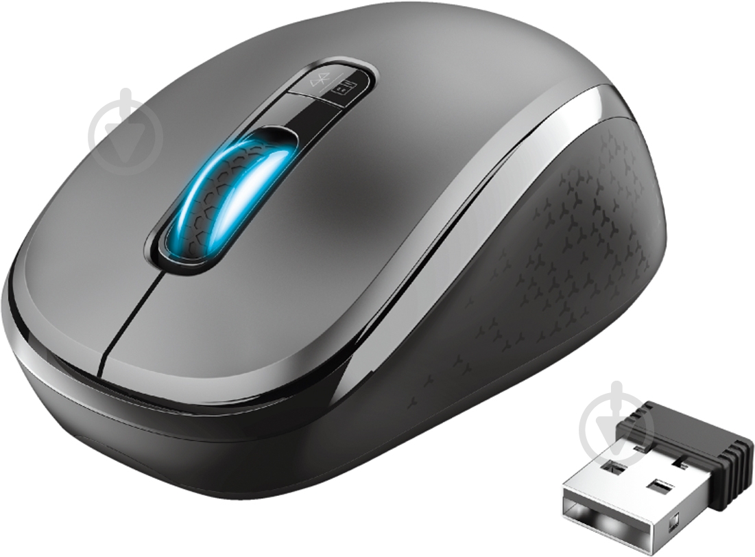 Мышь Trust Yvi Dual Mode Wireless Mouse black (24208) - фото 1