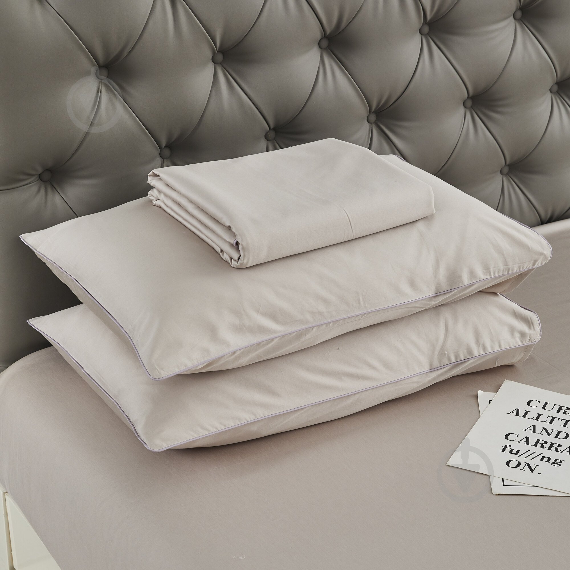 Комплект постельного белья Solid 2 серый La Nuit - фото 4 Комплект постельного белья Solid 2 серый La Nuit - фото 4