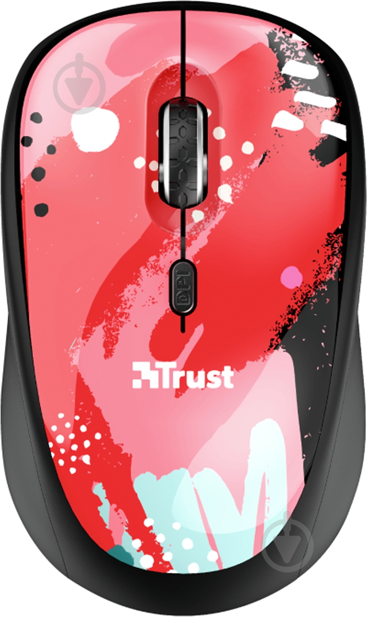 Мышь Trust Yvi WL Wireless Red Brush red (24440) - фото 1
