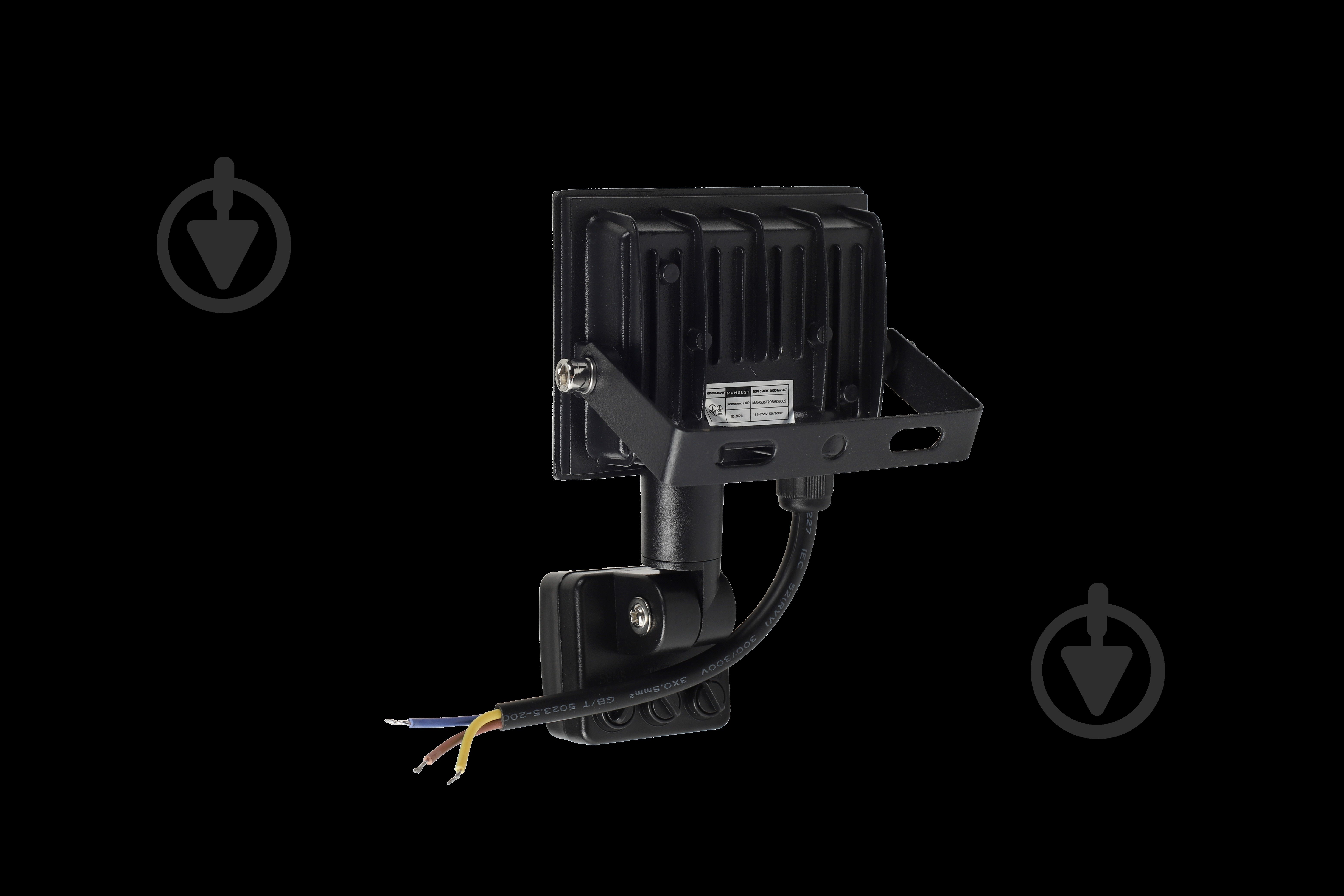 Прожектор з датчиком руху Enerlight 20 Вт IP65 чорний MANGUST20SMD80СS - фото 4