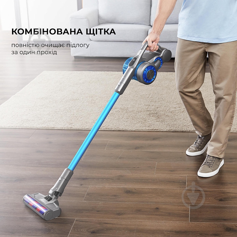 Пылесос аккумуляторный JIMMY JV85 blue - фото 8