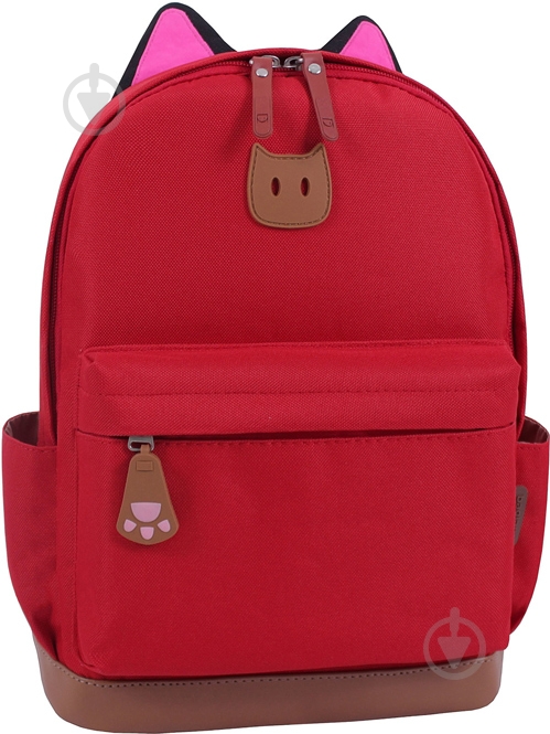Рюкзак с ушками красный 54566 - фото 1