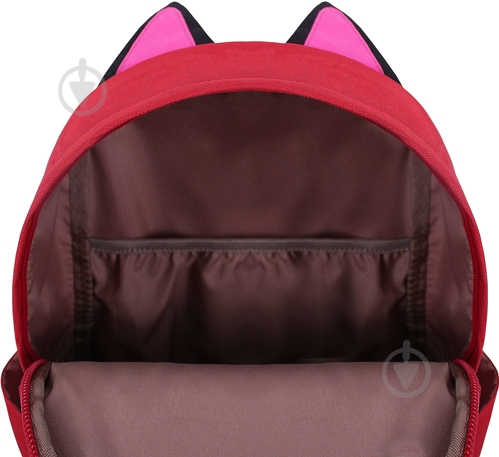 Рюкзак с ушками красный 54566 - фото 4