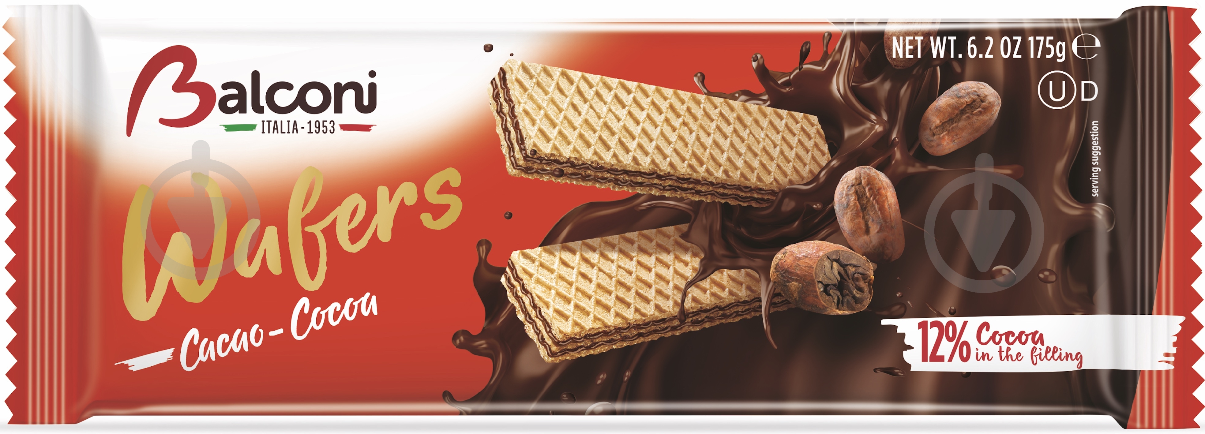 Вафли Balconi с шоколадом 175 г - фото 1