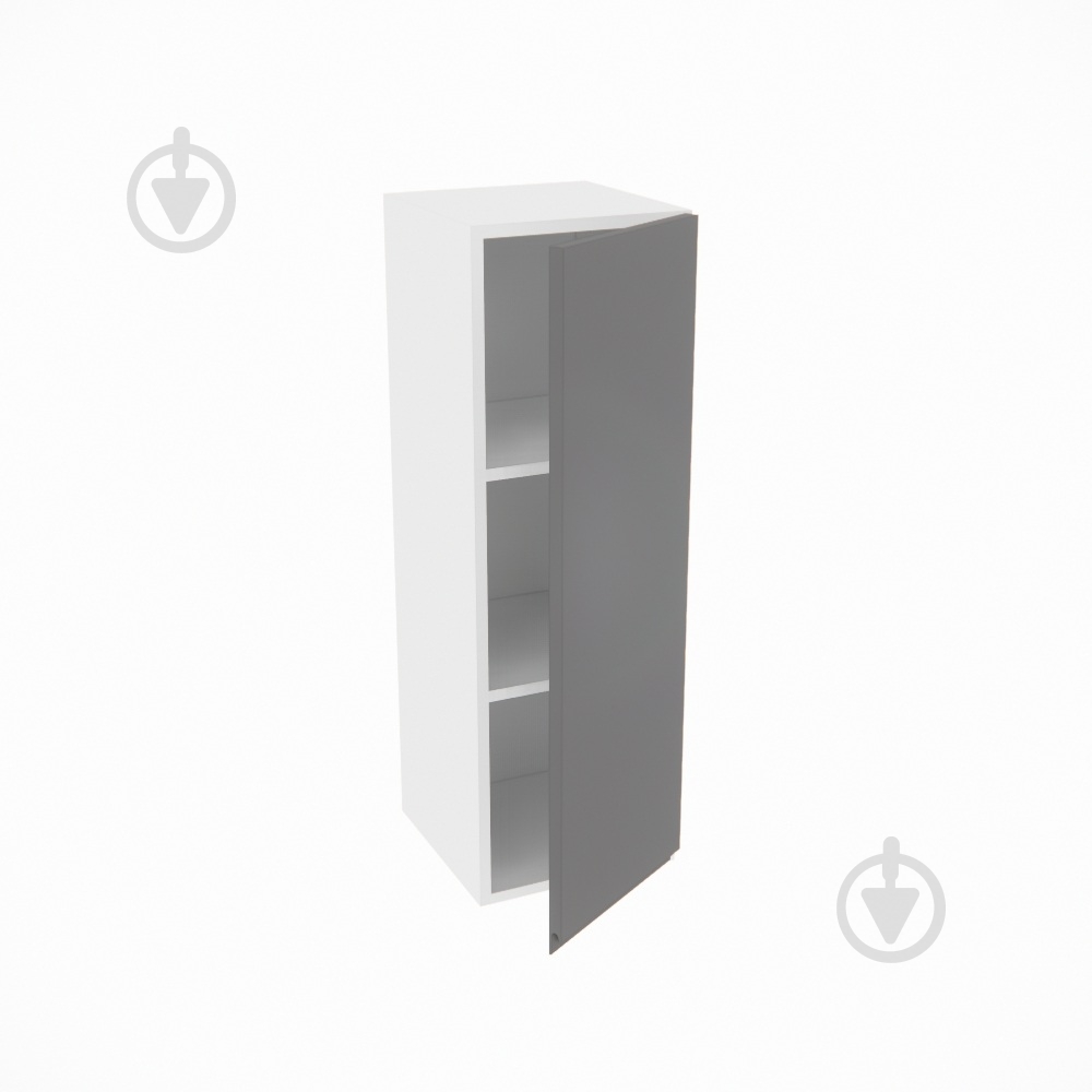 Шкаф Влада (В 30/30Ск (920)правая) графит/белый Світ Меблів - фото 2 Шкаф Влада (В 30/30Ск (920)правая) графит/белый Світ Меблів - фото 2