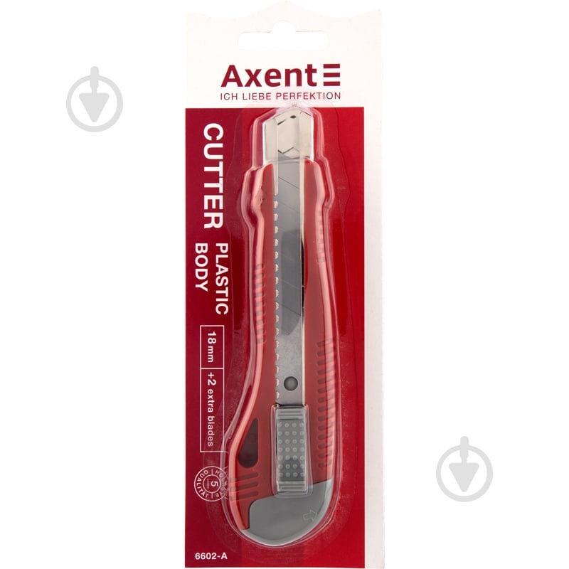 Нож канцелярский Axent 18 мм 6602-A - фото 3
