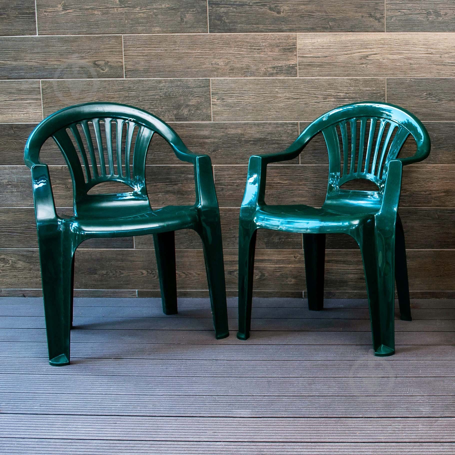 Стул пластиковый Алеана Луч 56 см зеленый - фото 4