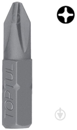 Бита Toptul 1/4" 25 мм PH2 1 шт. FSBA0802 - фото 1