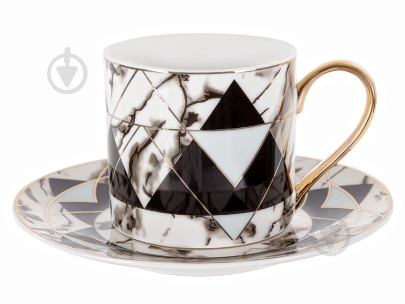 Чашка чайная с блюдцем Lefard Авангард 220 мл - фото 1 Чашка чайная с блюдцем Lefard Авангард 220 мл - фото 1