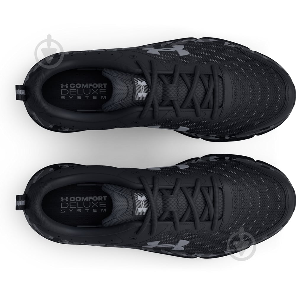 Кросівки чоловічі демісезонні Under Armour Charged Assert 10 Camo 3027036-001 р.41 чорні - фото 4
