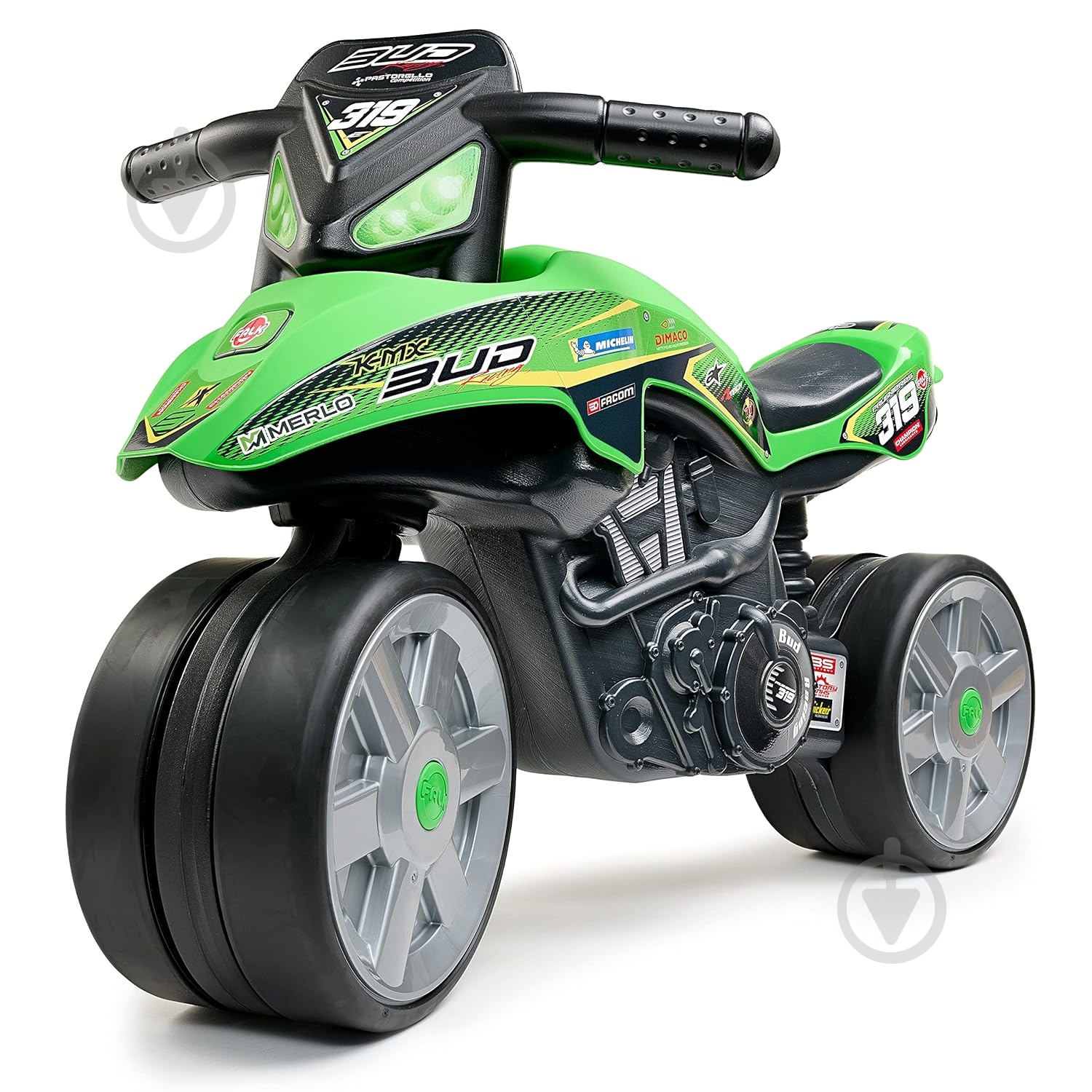 Беговел Falk Bud Racing зеленый 502BRS - фото 1