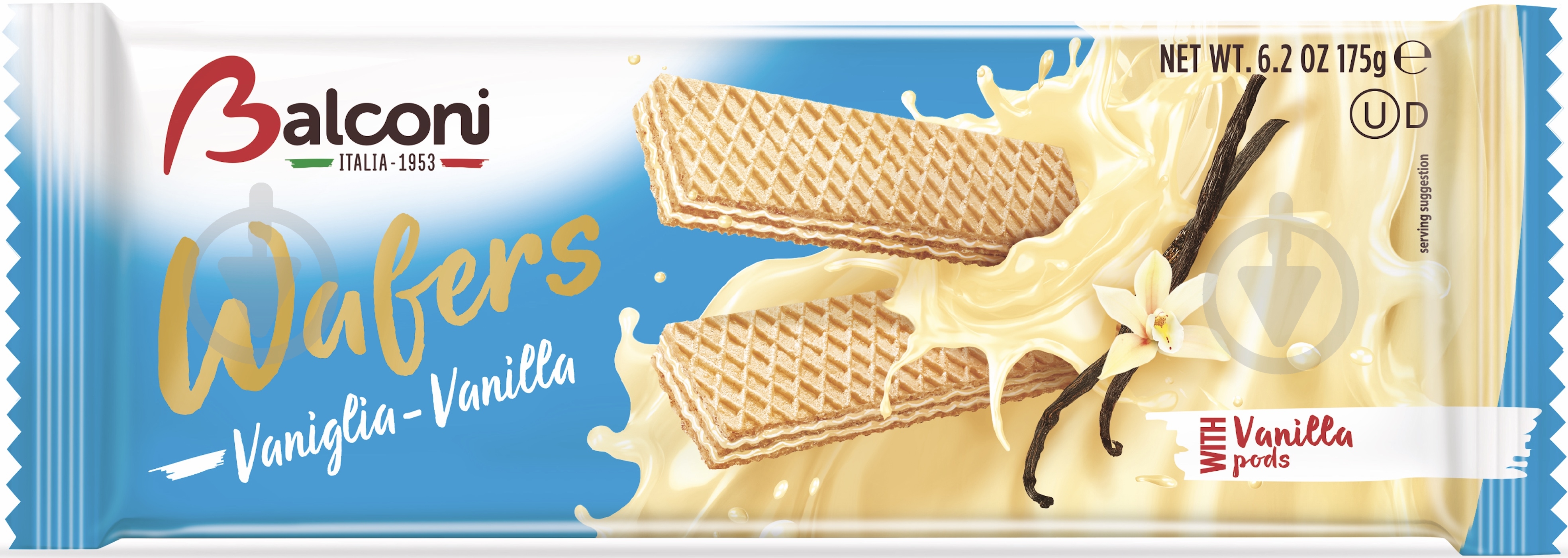 Вафли Balconi з ваніллю 175 г - фото 1